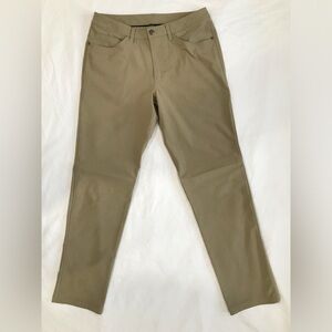 Lululemon Men’s ABC Classic-Fit Pants in Brown Waist 30